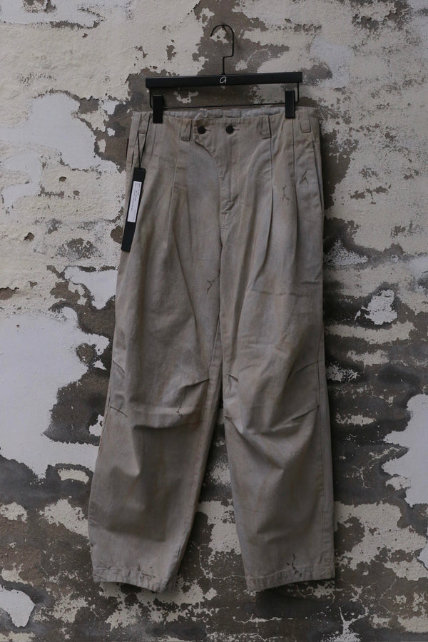 DEVOA 25 Spring/Summer Loose Dyed Pants DVA-PTJ-DHBB-WHITE GRAY